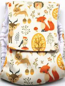 1pc Cartoon Animal Print Pet Sanitary Pants For Dog And Cat For Healthy - Multicolor - View 3