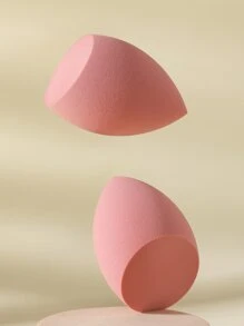 2PCS Makeup Sponge,Suitable For Cream & Powder Concealer, Loose Powder Makeup Applicator - Dusty Pink - View 2
