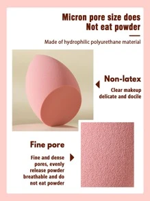 2PCS Makeup Sponge,Suitable For Cream & Powder Concealer, Loose Powder Makeup Applicator - Dusty Pink - View 4
