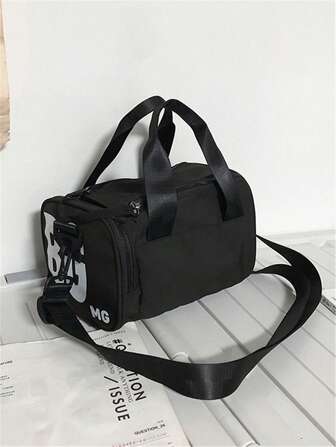 Mochila funcional con parche con letra, bolsa para camping, bolsa de regalo de Halloween, Navidad, invierno para hombres, bolsa de viaje, bolsa escolar