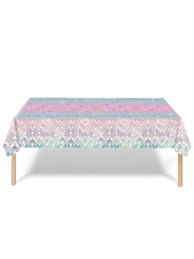 1 tấm trải bàn họa tiết vảy cá dùng một lần - Nhiều màu - Xem 2