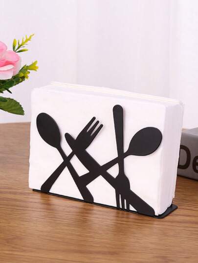 1 pezzo ferro Tovagliolo Cucchiaio & Forchetta design Tovagliolo per stoviglie tavolo