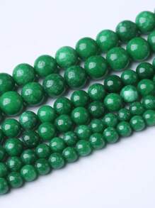 1入組自然乾燥藍寶石釘珠細繩DIY首飾製作 - 綠色 - 查看 1