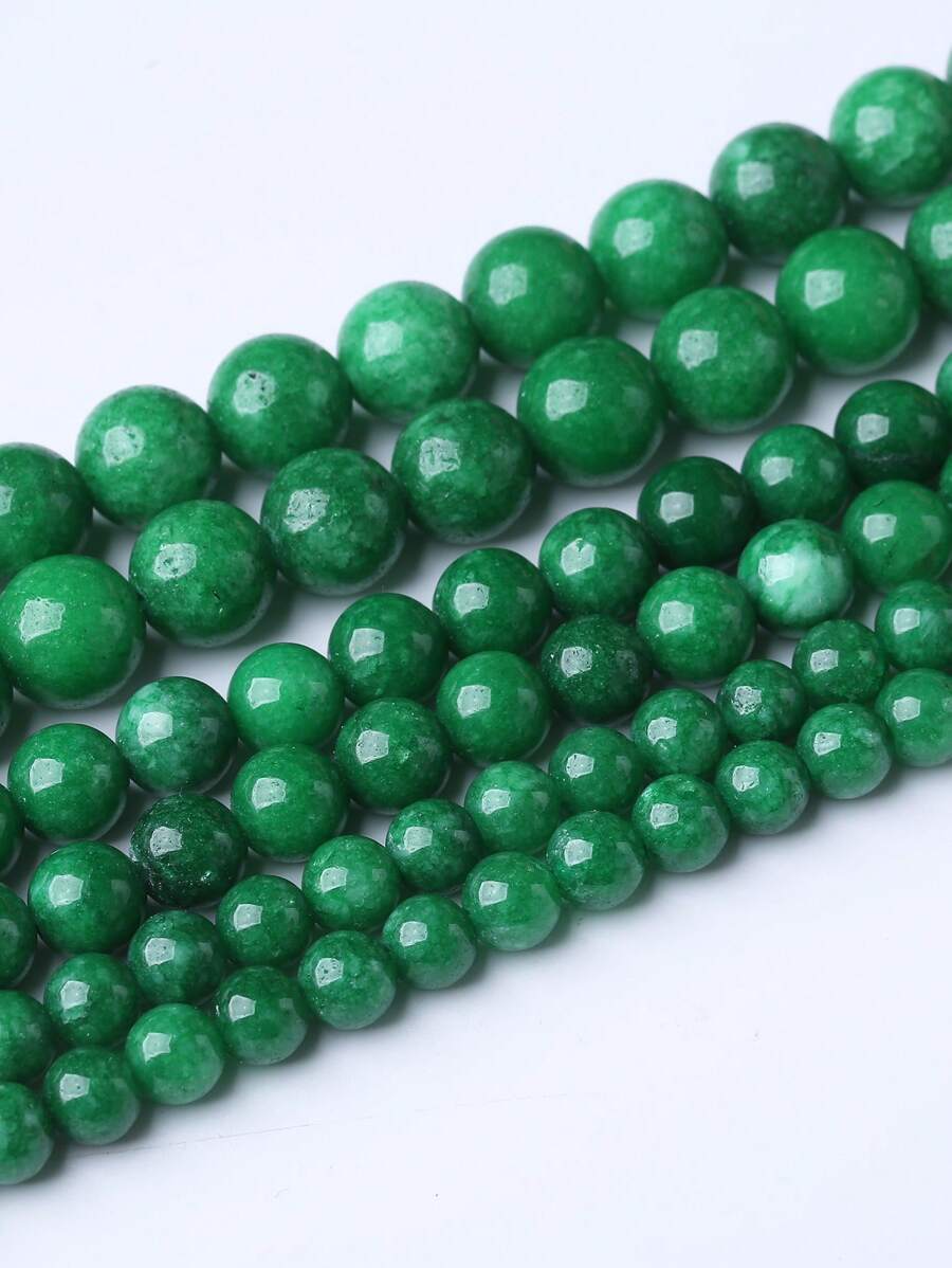 1入組自然乾燥藍寶石釘珠細繩DIY首飾製作 - 綠色 - 查看 1