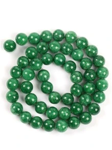 1入組自然乾燥藍寶石釘珠細繩DIY首飾製作 - 綠色 - 查看 2