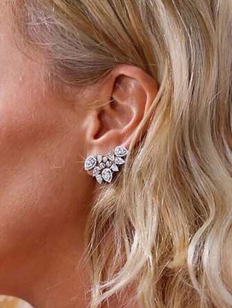 1 par lyxiga cubic zirconia dekor örhängen för kvinnor för daglig dekoration