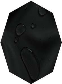 BONZER Rèm đơn màu trơn, rèm đơn polyester hiện đại cho ngoài trời - màu đen - Xem 4