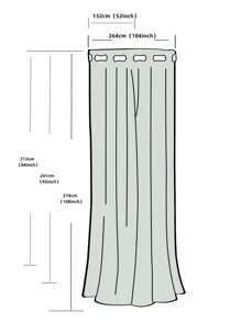 BONZER Rèm đơn màu trơn, rèm đơn polyester hiện đại cho ngoài trời - màu đen - Xem 2