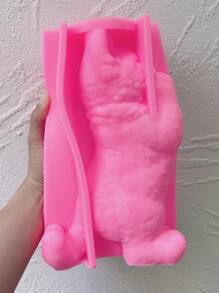 1入組矽膠現代貓貓設計DIY矽膠模具 - 粉色 - 查看 1