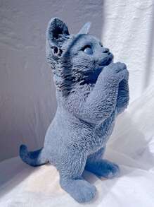 1入組矽膠現代貓貓設計DIY矽膠模具 - 粉色 - 查看 7