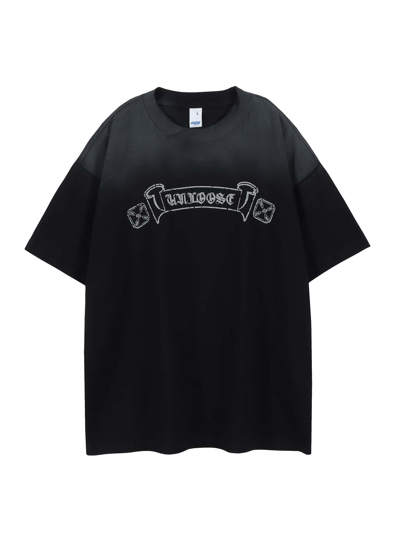 Áo thun & Áo lót Nam Lá thư Giải trí - màu đen - Xem 1