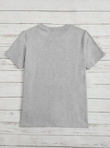 Modmama Casual Hart Tekst Zwangerschap t-shirts Rits