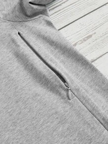 Modmama Casual Hart Tekst Zwangerschap t-shirts Rits