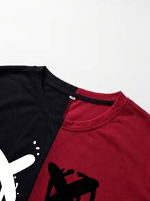 Manfinity Roughcore Bộ hai mảnh Nam Dây kéo Hoạt hình Khối Màu Giải trí - Nhiều màu - Xem 6