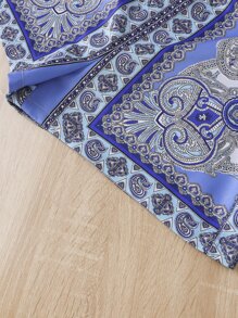 SHEIN 青少年女孩佩斯利印花短褲 - 彩色 - 查看 4