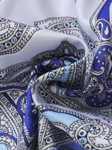 SHEIN 青少年女孩佩斯利印花短褲 - 彩色 - 查看 5