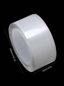 1 rollo transparente doble faz Adhesivo simple reutilizable Cinta nano de doble cara para aula