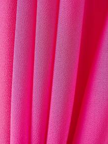 1入組女士人造珍珠裝飾時尚披肩日常裝飾 - 玫紅色 - 查看 3