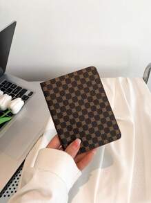 時尚 Pu 皮革護照夾,附花押字印花 - 彩色 - 查看 1