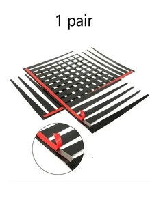 2pcs 3D Eyelash Design Car Sticker - Black - View 4