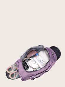 Large Capacity Training Bag Travel Bag - Purple - View 3