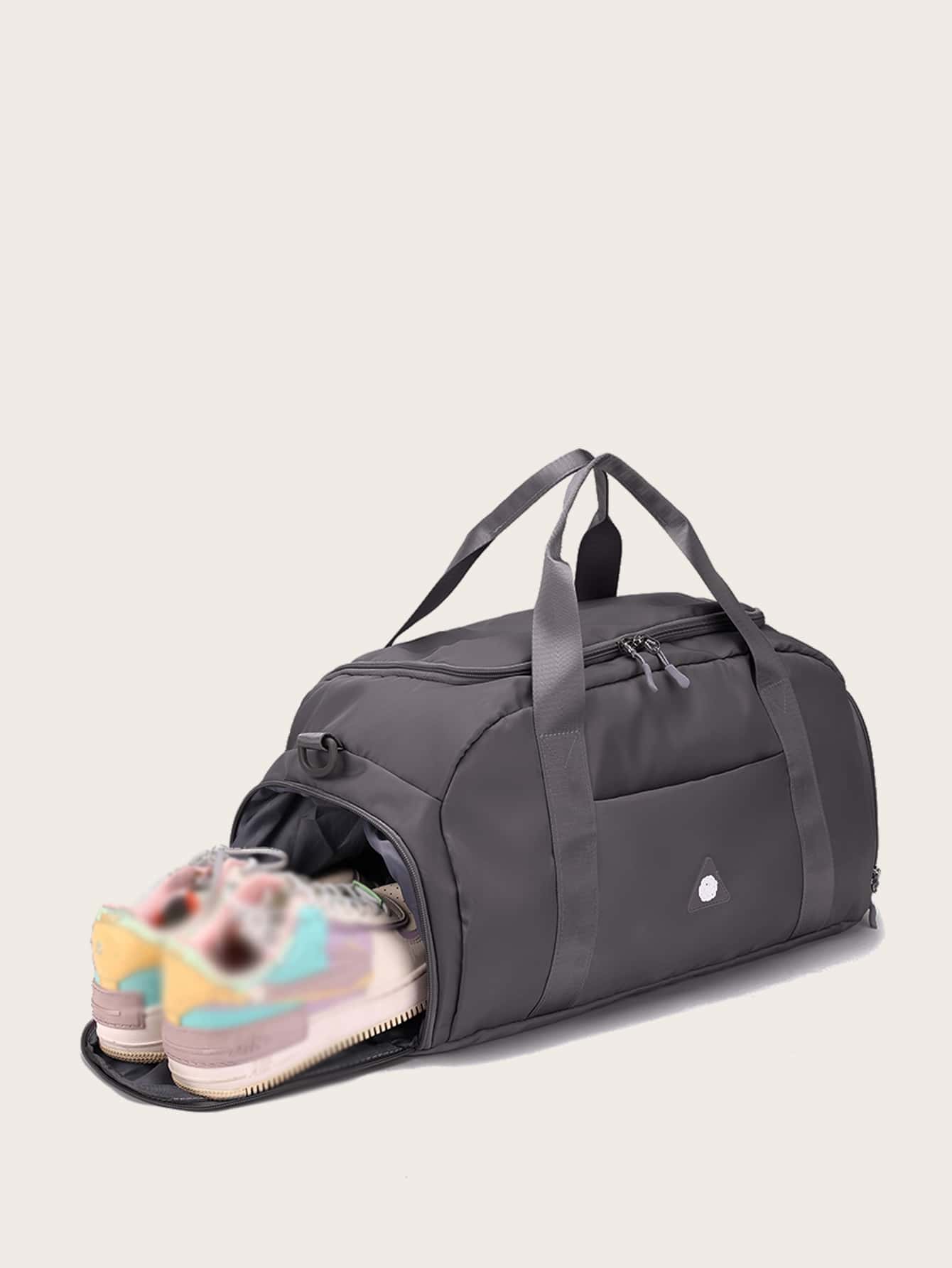 Large Capacity Training Bag Travel Bag - Grey - View 1