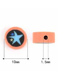 30入組卡通圖案釘珠 - 深灰色 - 查看 3