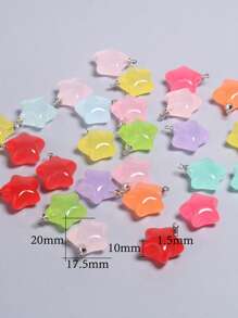 10入組隨機星星DIY吊墜