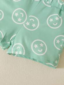Baby Boy Cartoon Graphic Tee & Shorts - Green - View 3