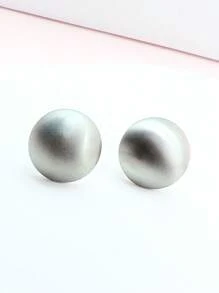 2入組圓形耳釘