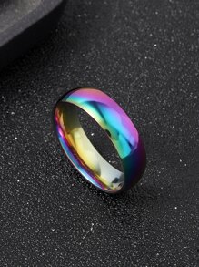 男士鐳射戒指,適用於首飾類禮品和派對 - 彩色 - 查看 1