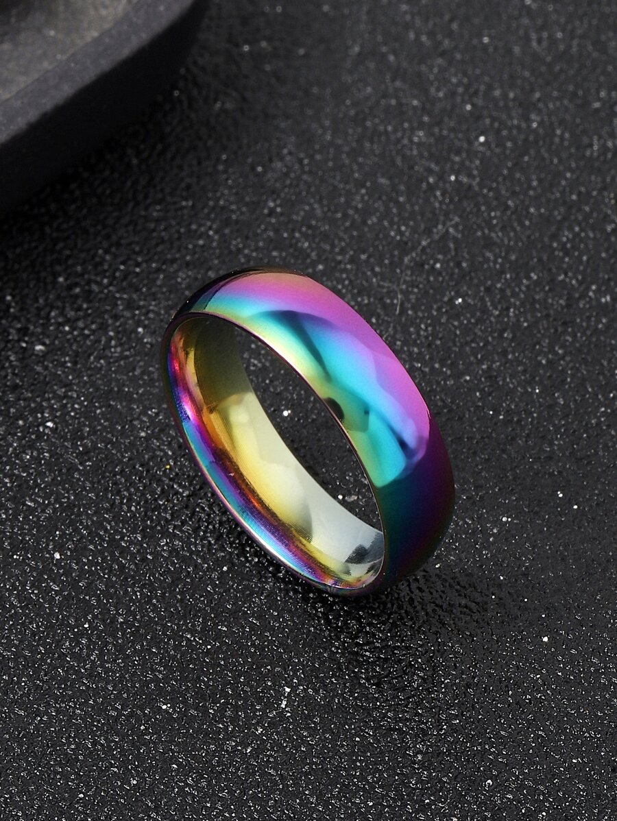 男士鐳射戒指,適用於首飾類禮品和派對 - 彩色 - 查看 1