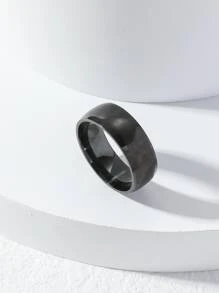 Nhẫn nam tối giản - Màu Đen Súng - Xem 2