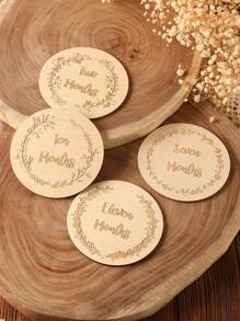 Đạo cụ chụp ảnh cho trẻ sơ sinh Lá thư - Màu be - Xem 4