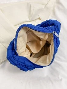 大容量流浪包素色 - 寶藍色 - 查看 5