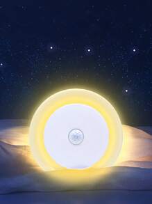 1入組觸摸式可調光吊燈簡約圓形塑料家用櫥櫃燈 - 黃色 - 查看 7