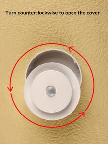 1入組觸摸式可調光吊燈簡約圓形塑料家用櫥櫃燈 - 黃色 - 查看 8