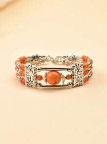 1 chiếc vòng tay đính đá kiểu Bohemian, thích hợp cho nữ giới đeo hàng ngày. - Nhiều màu - Xem 3