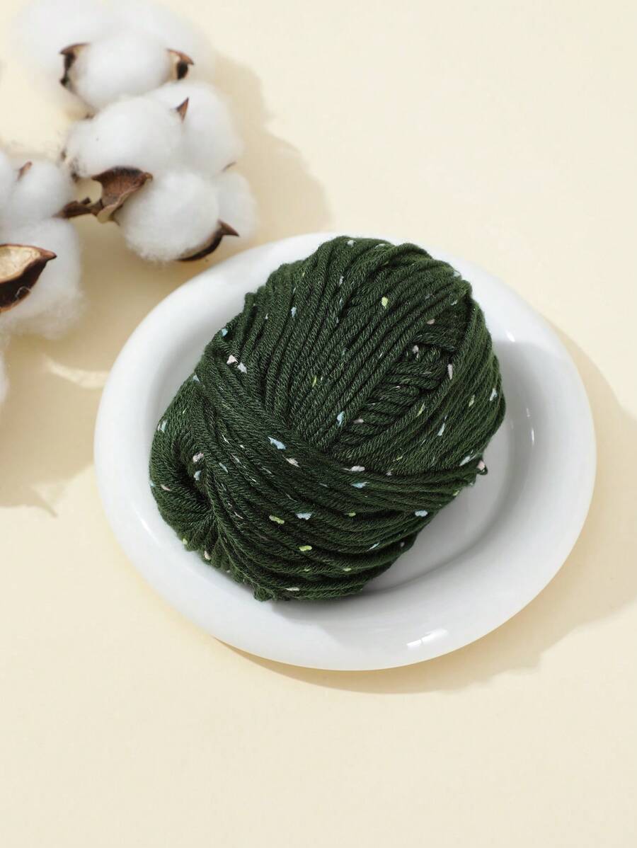 1卷素色纱线 - 軍綠色 - 查看 1