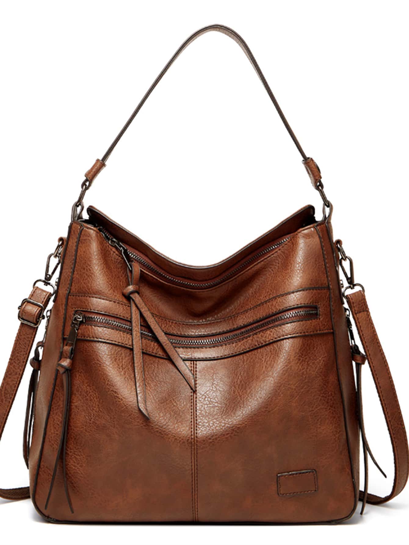 Bolsas de Luxo de Grande Capacidade, Bolsa de Ombro de Cor Sólida Versátil, Bolsa Debaixo do Braço de Couro Sintético com Zíper, Bolsa Tote Estilosa, Bolsa Transversal Vintage Mensageira, Bolsa da Moda, Presente Perfeito para Mãe, Bolsa de Escritório e Casual para Mulheres, Perfeita para Escritório, Negócios e Trabalho, Bolsa Inspirada no Estilo Retrô para Mulheres