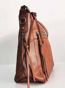 Bolsas de Luxo de Grande Capacidade, Bolsa de Ombro de Cor Sólida Versátil, Bolsa Debaixo do Braço de Couro Sintético com Zíper, Bolsa Tote Estilosa, Bolsa Transversal Vintage Mensageira, Bolsa da Moda, Presente Perfeito para Mãe, Bolsa de Escritório e Casual para Mulheres, Perfeita para Escritório, Negócios e Trabalho, Bolsa Inspirada no Estilo Retrô para Mulheres