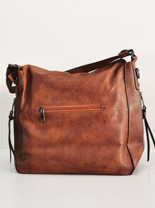 Bolsas de Luxo de Grande Capacidade, Bolsa de Ombro de Cor Sólida Versátil, Bolsa Debaixo do Braço de Couro Sintético com Zíper, Bolsa Tote Estilosa, Bolsa Transversal Vintage Mensageira, Bolsa da Moda, Presente Perfeito para Mãe, Bolsa de Escritório e Casual para Mulheres, Perfeita para Escritório, Negócios e Trabalho, Bolsa Inspirada no Estilo Retrô para Mulheres