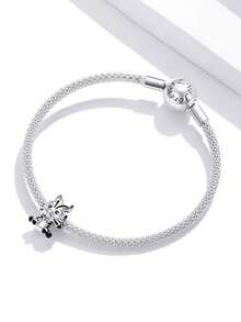 ESBERRY Cubic Zirconia Decor Zebra Design Silver DIY Pendant - Silver - View 3