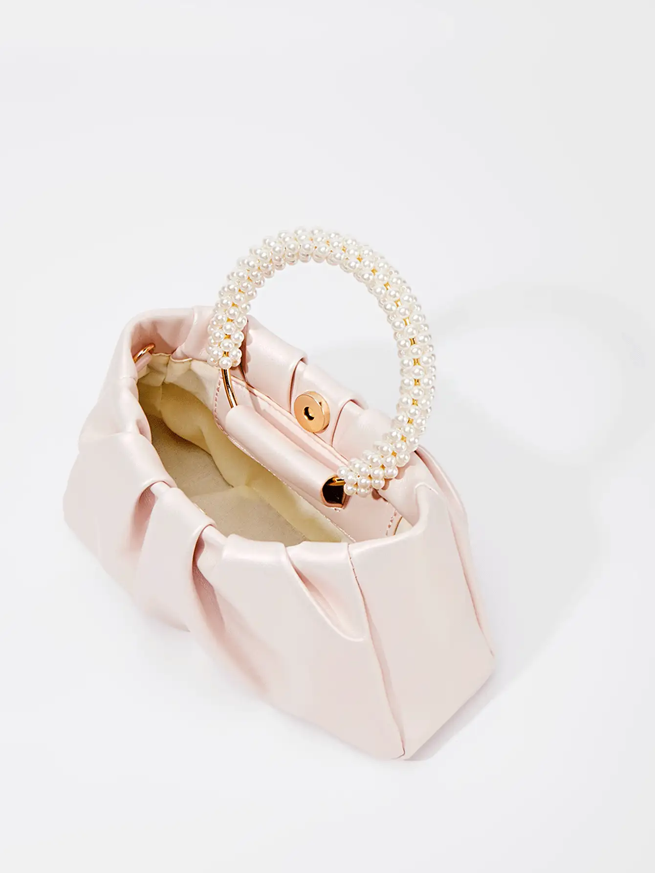 Summer Fashion Niche Pearl Handbag, Suitable For Mother's Day Gift, Wedding, Commuting - Pink - View 2