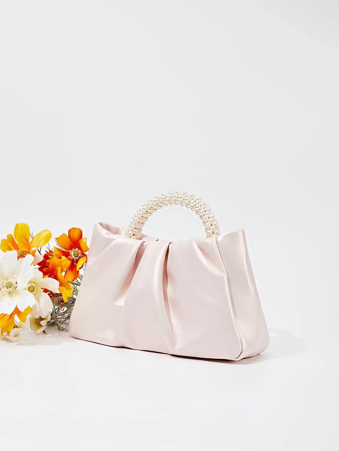 Summer Fashion Niche Pearl Handbag, Suitable For Mother's Day Gift, Wedding, Commuting - Pink - View 4
