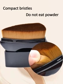 1支粉底刷，适用于晕染液体、膏状或粉状化妆品，可用于化妆、家居装饰、梳妆台、旅行、卧室等场合，是化妆配件的理想之选。这款粉底刷是送礼佳品，尤其适合作为圣诞礼物。 - 黑色 - 查看 5