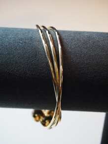 3入組球裝飾手鐲 - 金色 - 查看 2