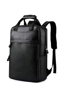 กระเป๋าเป้อเนกประสงค์ ปานกลาง สีพื้น - สีดำ - ดู 1