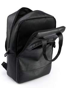 กระเป๋าเป้อเนกประสงค์ ปานกลาง สีพื้น - สีดำ - ดู 2