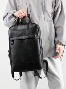 กระเป๋าเป้อเนกประสงค์ ปานกลาง สีพื้น - สีดำ - ดู 5